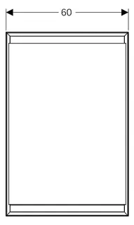 Geberit ONE Spiegelschrank mit ComfortLight 1 Tür rechts, UP-Mont., 60x90x15cm, weiß – Bild 4