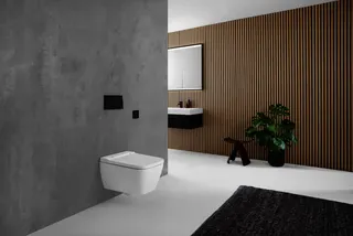 Geberit AquaClean Sela Square WC-Komplettanlage Wand-WC, weiß – Bild 3