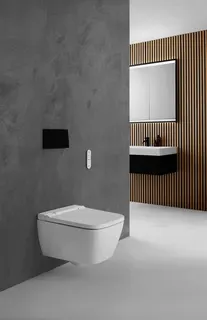 Geberit ONE SPS, Comf.Light, 2 Türen, UP-Mont 90x90x15cm, schwarz matt/alu. plvb – Bild 5