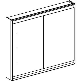 Geberit ONE Spiegelschrank mit ComfortLight 2 Türen, AP-Mont., 105x90x15cm, weiß – Bild 3