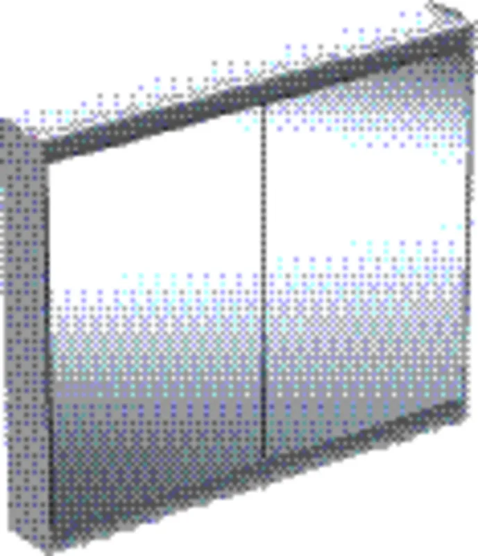 Geberit ONE Spiegelschrank mit ComfortLight 2 Türen, AP-Mont., 105x90x15cm, weiß