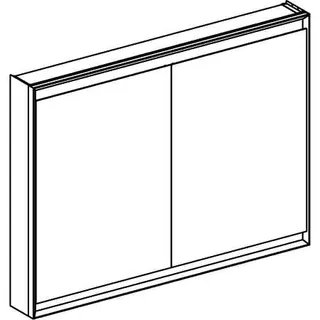 Geberit ONE Spiegelschrank mit ComfortLight 2 Türen, AP-Mont., 120x90x15cm, weiß – Bild 3