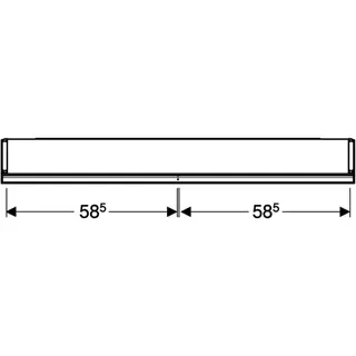 Geberit ONE Spiegelschrank mit ComfortLight 2 Türen, AP-Mont., 120x90x15cm, alu. – Bild 5