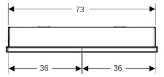 Geberit ONE SPS, Nische u.Comf.Light, 2 Türen UP-Mont,75x90x15cm, schw matt/alu. plvb – Bild 2