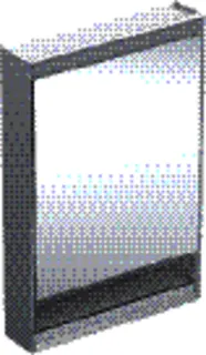 Geberit ONE Spiegelschrank mit Ni/Comf.Light 1 Tür links, AP-Mont., 60x90x15cm, alu.