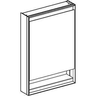 Geberit ONE Spiegelschrank mit Ni/Comf.Light 1 Tür links, AP-Mont., 60x90x15cm, alu. – Bild 3