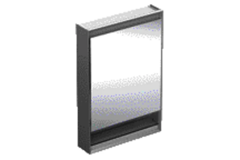 Geberit ONE Spiegelschrank mit Ni/Comf.Light 1 Tür rechts, AP-Mont., 60x90x15cm, alu.