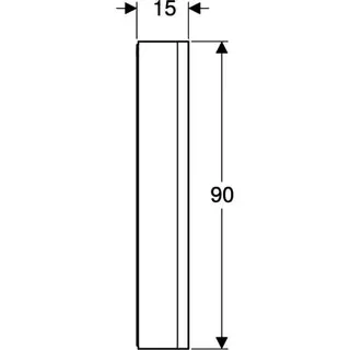Geberit ONE Spiegelschrank mit Ni/Comf.Light 1 Tür rechts, AP-Mont., 60x90x15cm, alu. – Bild 4