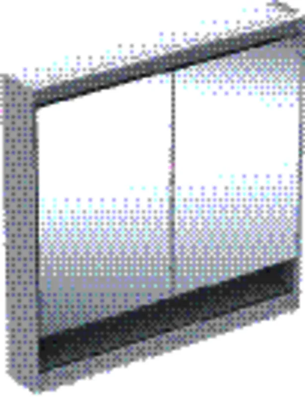 Geberit ONE Spiegelschrank mit Ni/Comf.Light 2 Türen, AP-Mont., 90x90x15cm, weiß