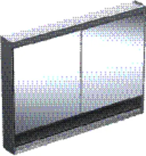 Geberit ONE Spiegelschrank mit Ni/Comf.Light 2 Türen, AP-Mont., 120x90x15cm, alu. – Bild 2