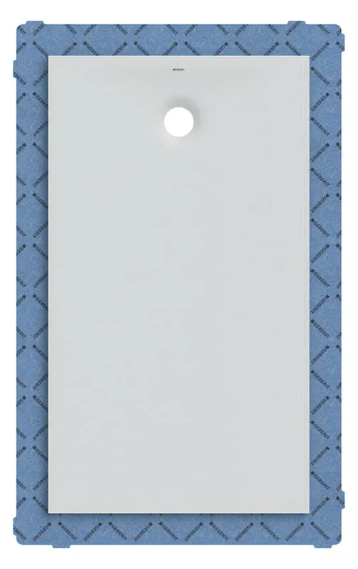Geberit Olona Duschwanne 140 x 80 cm rechteckig, mit Dichtvlies, weiß matt