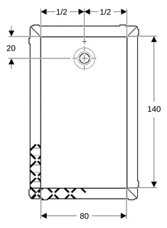 Geberit Olona Duschwanne 140 x 80 cm rechteckig, mit Dichtvlies, weiß matt – Bild 3