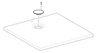 Geberit Olona Duschwanne 140 x 80 cm rechteckig, mit Dichtvlies, weiß matt – Bild 5