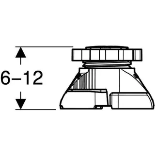 Geberit Set Füße niedrig (9 St.) für Duschwanne bis Länge 140cm – Bild 4