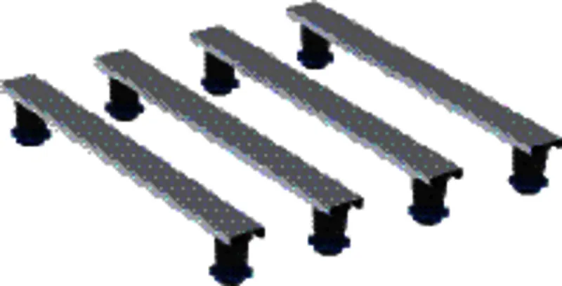 Geberit Set Füße und 4 Traversen 800mm H:9-21cm, für Duschwanne aus Steinharz
