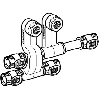 Geberit FlowFit Set Anschluss-T-Stück für Vorl./Rückl. SiBr d16-15-16 – Bild 3