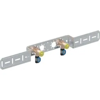 GE FlowFit Anschlusswinkel 90Gr vormontiert 2-fach Rg+ d16-Rp1/2 L:52mm