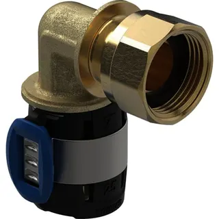 Geberit FlowFit Übergangsbogen 90Gr mit Überwurfmutter, SiBr d16-G1/2 – Bild 2