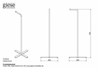 Giese WC Garnitur für Toilettenpapier Standmodell – Bild 2