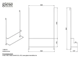 Giese Server mit 2 HTH Stangen B: 522 mm – Bild 2