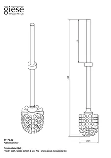 Giese Bürste mit Stiel Durchmesser 13 mmL: 435 mm