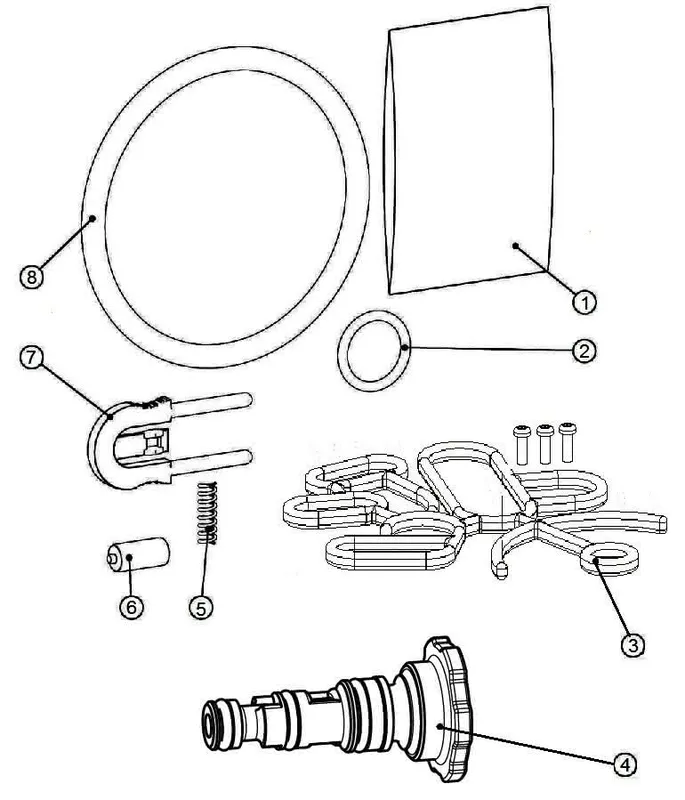 Grünbeck Servicekit Steuerventil mit Injektor MC/MD32, PA/PB ,EA/E