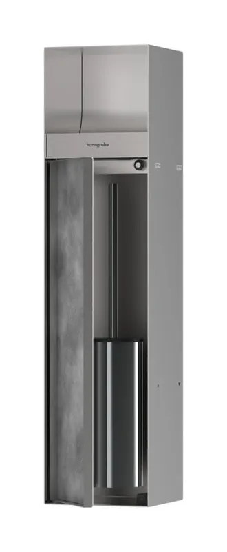Hansgrohe Ein.Toilettenbürstenh.XtraStoris Rock m.Papierhalter u.befliesbarer Tür BST