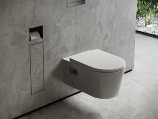 Hansgrohe Ein.Toilettenbürstenh.XtraStoris Rock m.Papierhalter u.befliesbarer Tür BST – Bild 5
