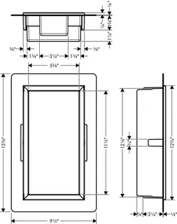Hansgrohe Wandnische XtraStoris Original m.Rahmen 300x150x70mm MSW – Bild 5