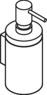 HEWI Seifenspender m. Halter Sys 162, Halter edst. Becher Kst. anthrazitgrau – Bild 5
