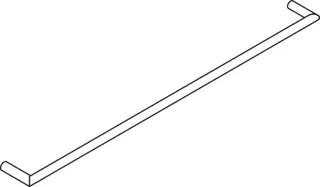 HEWI Badetuchhalter Sys 162, verchromt, A: 800mm – Bild 5