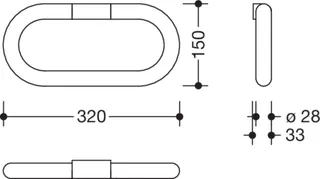 HEWI Handtuchring Ser 477 d:28mm, schwenkbar signalweiß – Bild 4