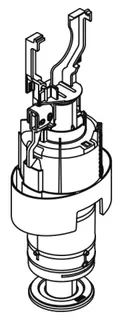 HEWI Auslassventil, WC-Modul S 50, für Vorwandlemente S50.02.02. – Bild 2