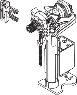 HEWI Füllventil, WC-Modul S 50, für Vorwandlemente S50.02. – Bild 2