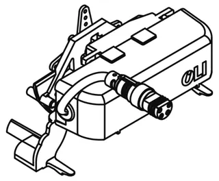 HEWI Servomotor S 50, für Vorwandlemente S50.02.02.