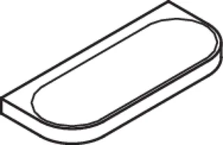 HEWI Utensilienablage Sys 800 K, Kst., unifarben signalweiß – Bild 5