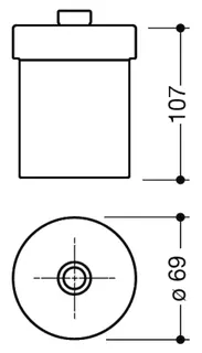 HEWI Glasflakon Sys 800, f. Seifensp. 800 und 162 – Bild 4