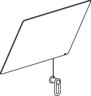 HEWI Kippspiegel Ser 801 m. Seiluml., B:600mm H:540mm umbra – Bild 5
