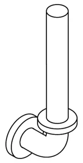 HEWI Reservepapierhalter Ser 801, matt, für 2 WC-Rollen reinweiß – Bild 4