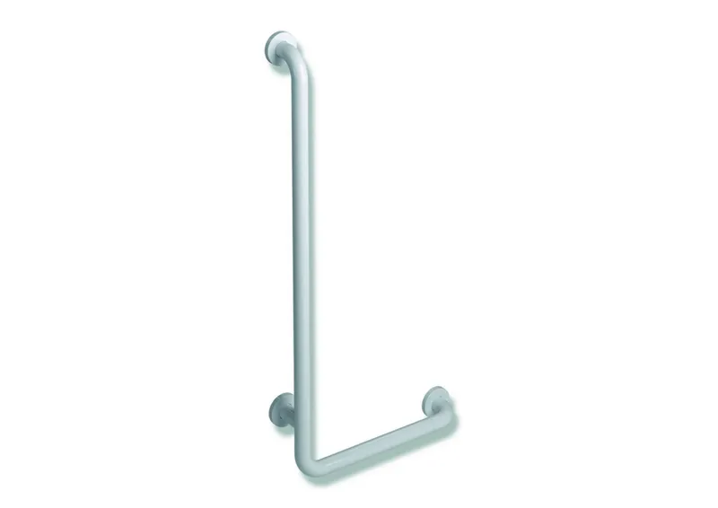 HEWI Winkelgriff Ser 801, d:33, AM:750mm, W:500mm signalweiß