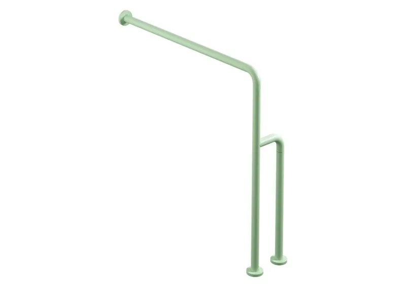 HEWI Boden-Wandstützgriff Ser 801, matt, d:33, W1:834mm, AM1:850mm reinweiß