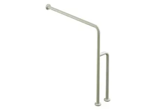 HEWI Boden-Wandstützgriff Ser 801, matt, d:33, W1:834mm, AM1:850mm reinweiß – Bild 2