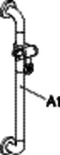 HEWI Brausehalterstange Ser 801, d:33, AM:var., m.Br.H. reinweiß – Bild 4