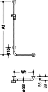 HEWI Winkelgriff m.Br.H.Stg. Ser 801, Sonderanf., antimikrobiell, signalweiß – Bild 5