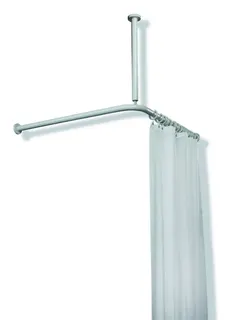 HEWI VH-Stange Ser 801,A1/2:983,kürzb., Deckenabh. A:500, DUVO Poly. signalweiß