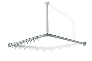 HEWI VH-Stange Ser 801,A1/2:883,kürzb, 18 Ringe anthrazitgrau – Bild 2