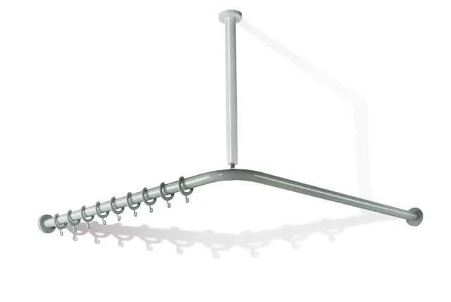 HEWI VH-Stange Ser 801, AM:983x983mm, 20 Ringe, suizidhemmend signalweiß