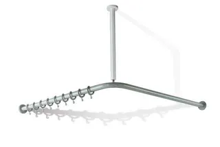 HEWI VH-Stange Ser 801, AM:983x983mm, 20 Ringe, suizidhemmend signalweiß