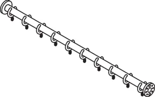 HEWI Vorhangstange Ser 801, d:33, Sonderanf. 400-1700mm anthrazitgrau – Bild 2