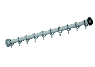 HEWI Vorhangstange Ser 801, matt, d:33, Sonderanf. 400-1700mm signalweiß